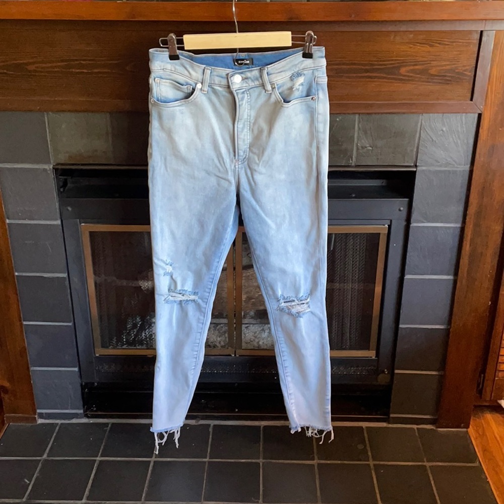 Express Skinny Super High Rise Jeans- size 12R